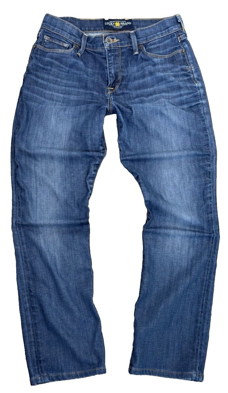 Lucky Brand Sofia Straight Jeans Womens 2/26 Medium Wash Stretch Denim 27 Inseam